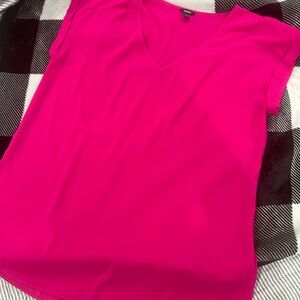 Express Pink Cap Sleeve Relaxed Blouse